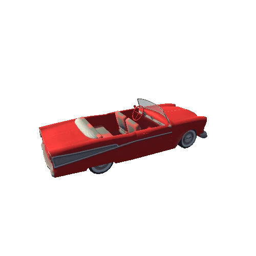 retro classic red car